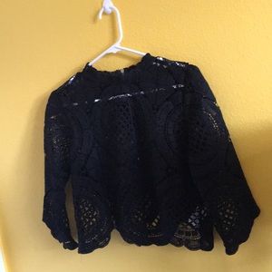 Embroidery lace top